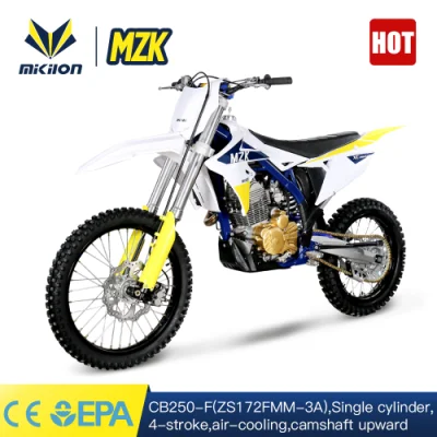 Bici da cross da 250 cc raffreddata ad aria con EPA