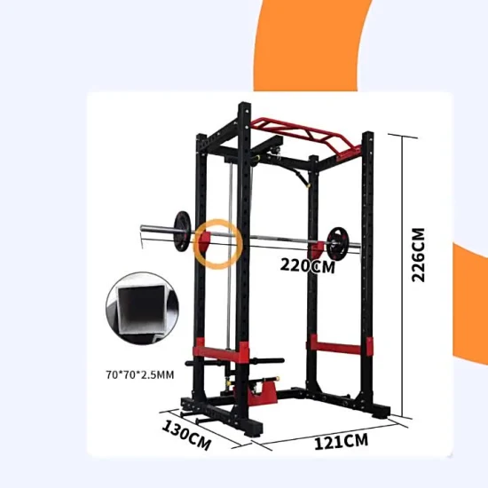 Home Fitness Power Rack regolabile Allenatore funzionale Attrezzatura da palestra per fitness Rack per squat pieghevole